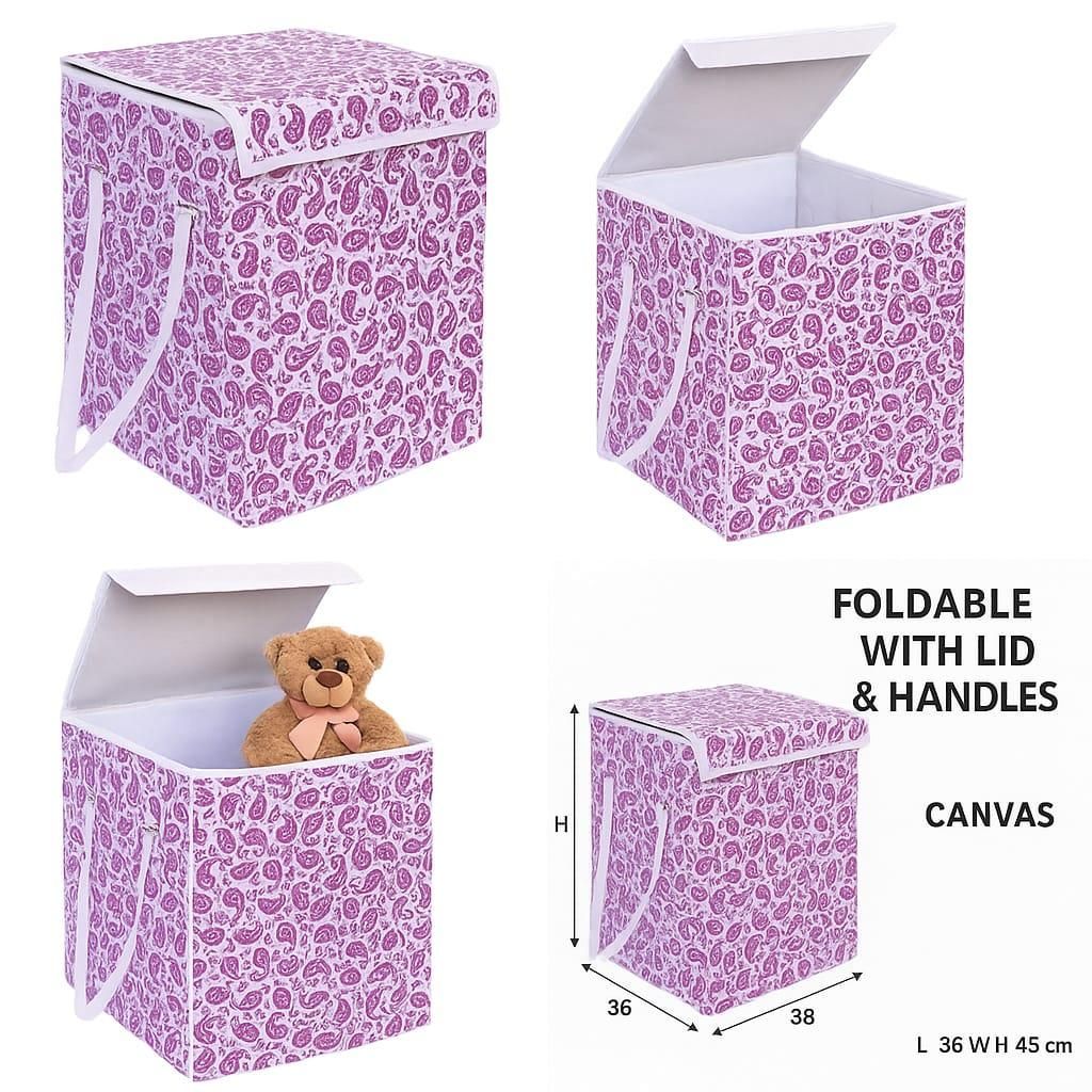 Foldable Laundry Basket/Storage Box (Pack of 2)